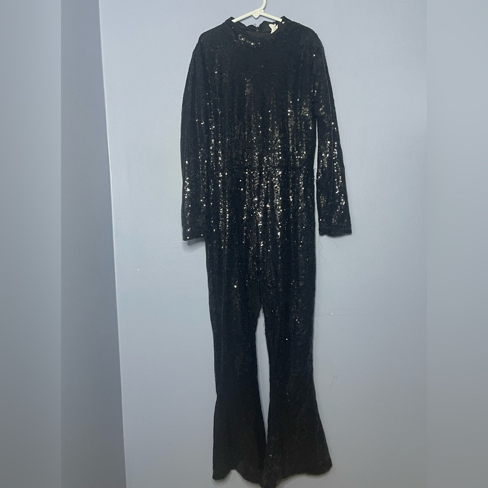 Target‎ Black Sequin Jumpsuit Youth Size